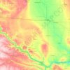 Douglas topographic map, elevation, terrain