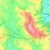Bromyard Downs topographic map, elevation, terrain