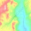 Cachoeira Santa Bárbara topographic map, elevation, terrain