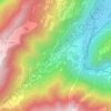 La Fontaine topographic map, elevation, terrain