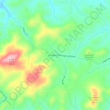 Pleasant Grove topographic map, elevation, terrain