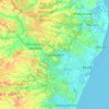 Camaragibe topographic map, elevation, terrain