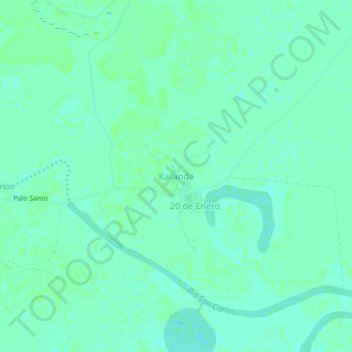 Karanda topographic map, elevation, terrain
