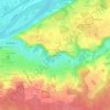 La Côte Chaude topographic map, elevation, terrain