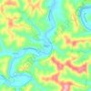 Hensley topographic map, elevation, terrain