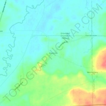 Brookville topographic map, elevation, terrain