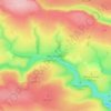 Simonsbath topographic map, elevation, terrain