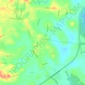 Doonan topographic map, elevation, terrain