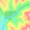 Bassetts topographic map, elevation, terrain