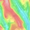 Craig Rhiwargan topographic map, elevation, terrain