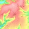 Bisley topographic map, elevation, terrain