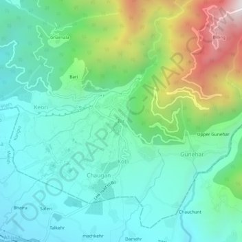 Bir topographic map, elevation, terrain