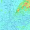 Guangzhou City topographic map, elevation, terrain