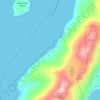 Orca topographic map, elevation, terrain