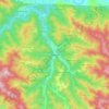 Madan topographic map, elevation, terrain