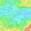 Darnick topographic map, elevation, terrain