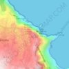 Cortado topographic map, elevation, terrain
