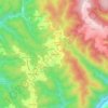 Dianteiro topographic map, elevation, terrain