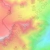 Portalet topographic map, elevation, terrain