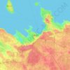 Tallin topographic map, elevation, terrain