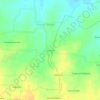 Sengal topographic map, elevation, terrain