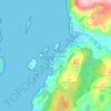 Craobh Haven topographic map, elevation, terrain