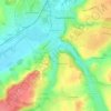 Chesneau topographic map, elevation, terrain