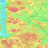 Flemingsberg topographic map, elevation, terrain