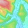 Auen topographic map, elevation, terrain