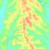 Clarysville topographic map, elevation, terrain