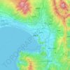 Numazu topographic map, elevation, terrain