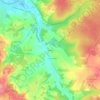 Peusec topographic map, elevation, terrain