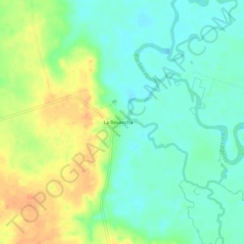 La Revancha topographic map, elevation, terrain