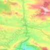 Munnar topographic map, elevation, terrain