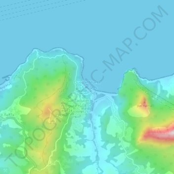 Wadi al-Marsa topographic map, elevation, terrain