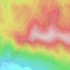 Mount Hickey topographic map, elevation, terrain