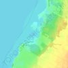 Miramichi Bay topographic map, elevation, terrain