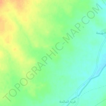 Tall al Malihah topographic map, elevation, terrain