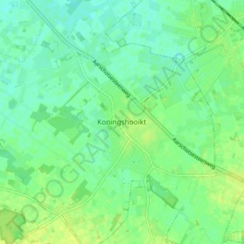 Koningshooikt topographic map, elevation, terrain