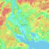 Åkersberga topographic map, elevation, terrain