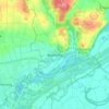 Marching topographic map, elevation, terrain