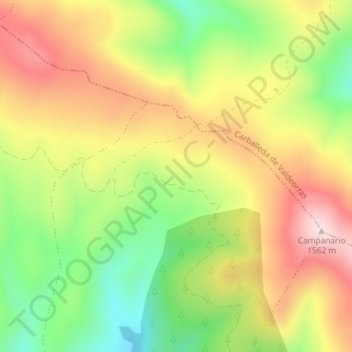 As Touzas da Azoreira topographic map, elevation, terrain