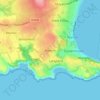 Newton topographic map, elevation, terrain