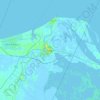 Damietta topographic map, elevation, terrain