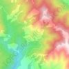 Ərikli topographic map, elevation, terrain