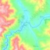 Zemen topographic map, elevation, terrain