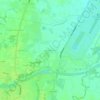 Klong Wai topographic map, elevation, terrain