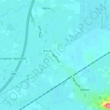 North End topographic map, elevation, terrain