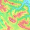 Le Pouget topographic map, elevation, terrain