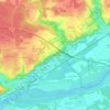 La Roche Cotard topographic map, elevation, terrain